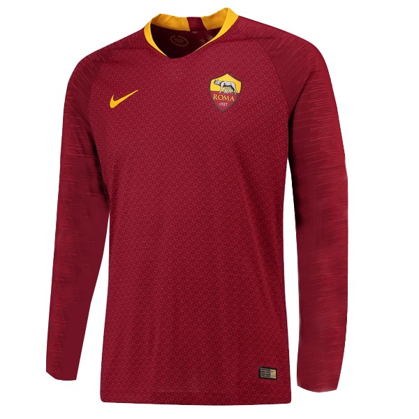 Camiseta As Roma Replica Primera Ropa ML 2018/19 Rojo